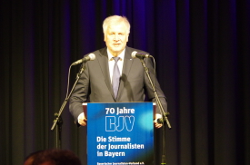 Horst Seehofer, Bayerischer Journalisten-Verband, Regensburg